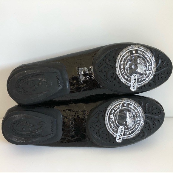 GEOX Black Patent Snake Leather Driving Loafer - Picture 7 of 7